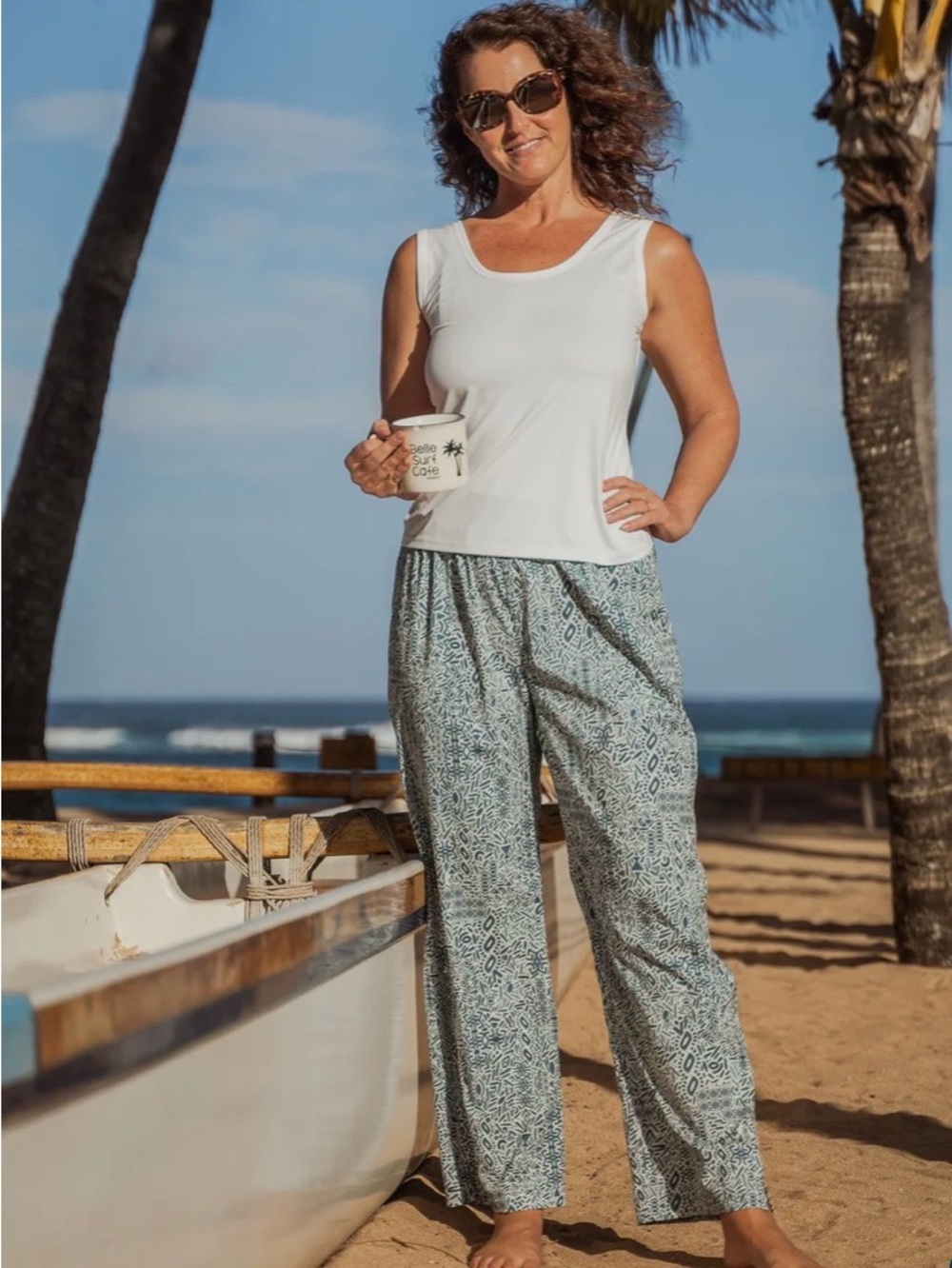 RipSkirt Hawaii size Medium Beachcomber Pants in Reef Loose Fit Quick Dry